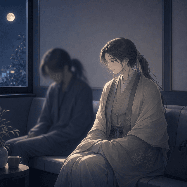 休憩室でそっと隣の主