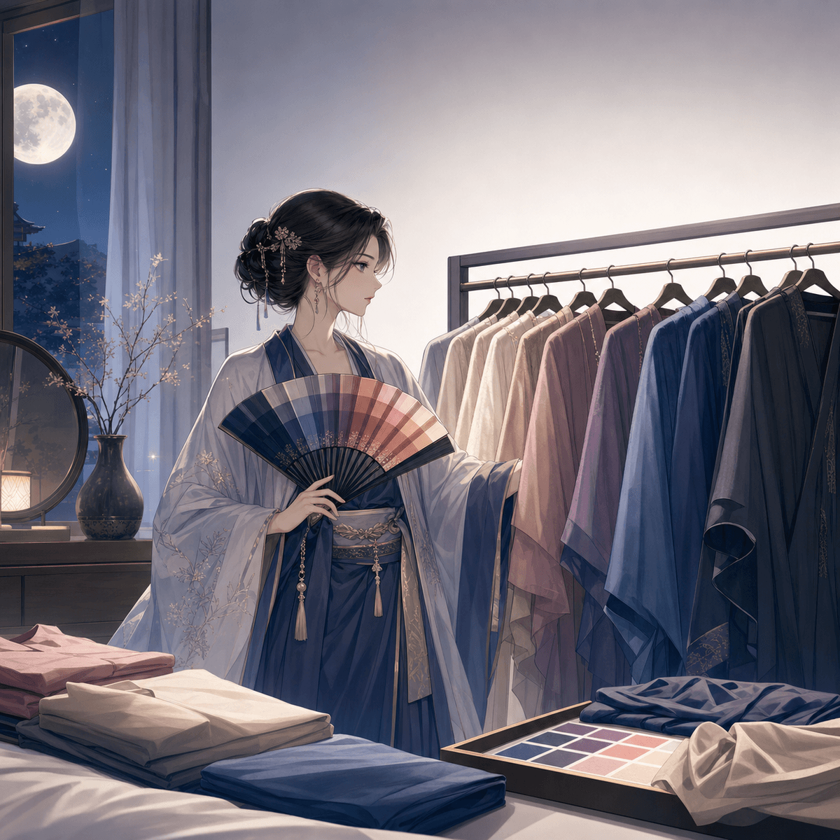 服の色合わせの主
