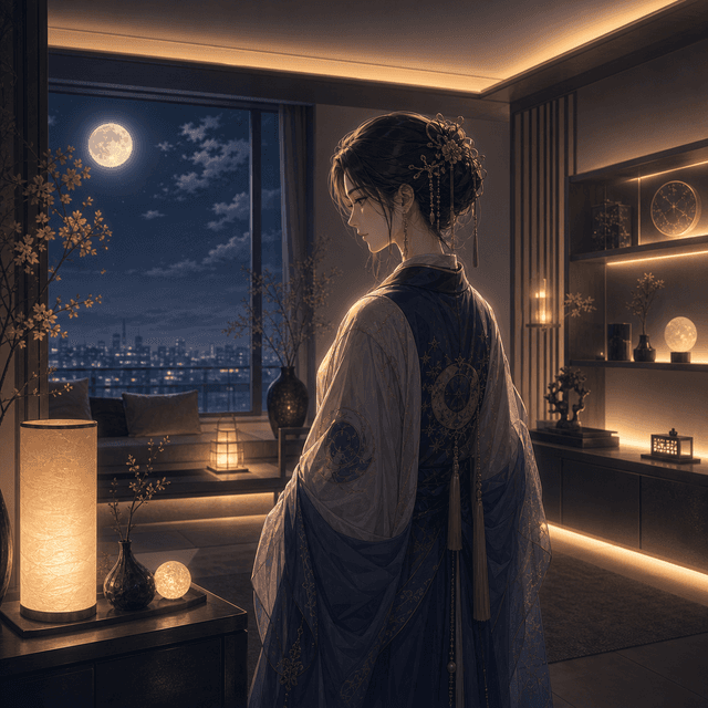 部屋の間接照明の主